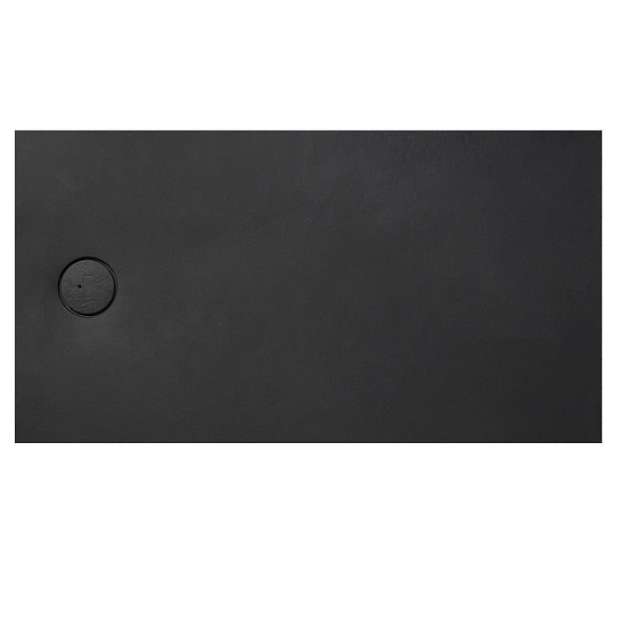 Line Поддон 130x90х3 см крион черный