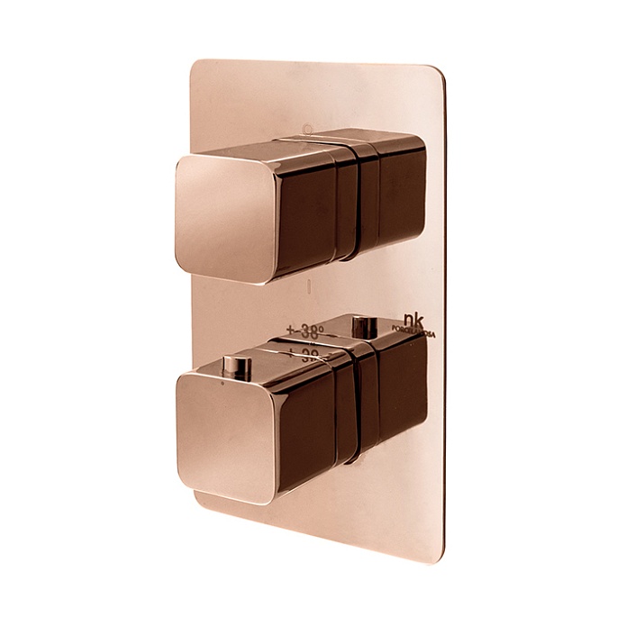 Lounge Наружная часть термостатического смесителя Smartbox медь