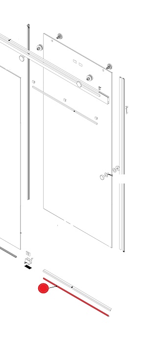 Silke Нижняя планка  металлическая