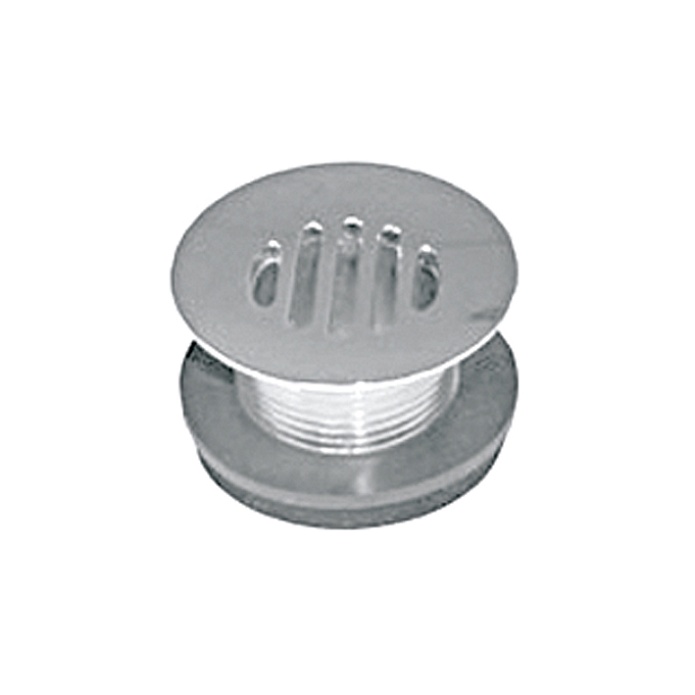 Донный клапан открытый с решеткой без перелива хром