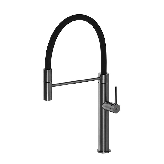 Round Inox Смеситель для кухни однорычажный титан матовый