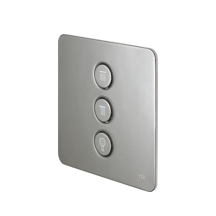 Touch&Feel Переключатель на 3 выхода хром