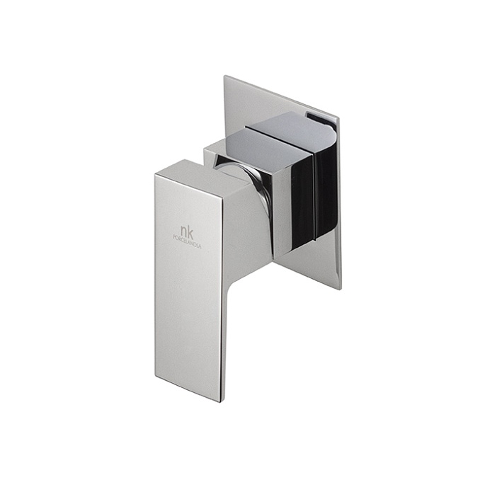 Square Наружная часть встроенного смесителя для душа хром