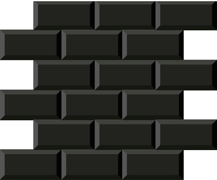 Mosaico Minimetro Negro 29,1x29,6