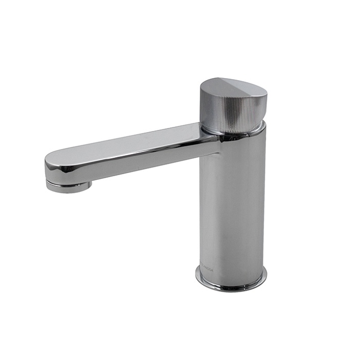 Tono Смеситель для раковины однорычажный с ребристой рукояткой хром