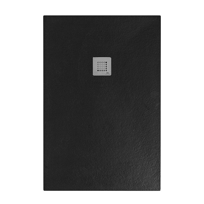 Slate Поддон 140x80x2,8 см Mineral Stone черный
