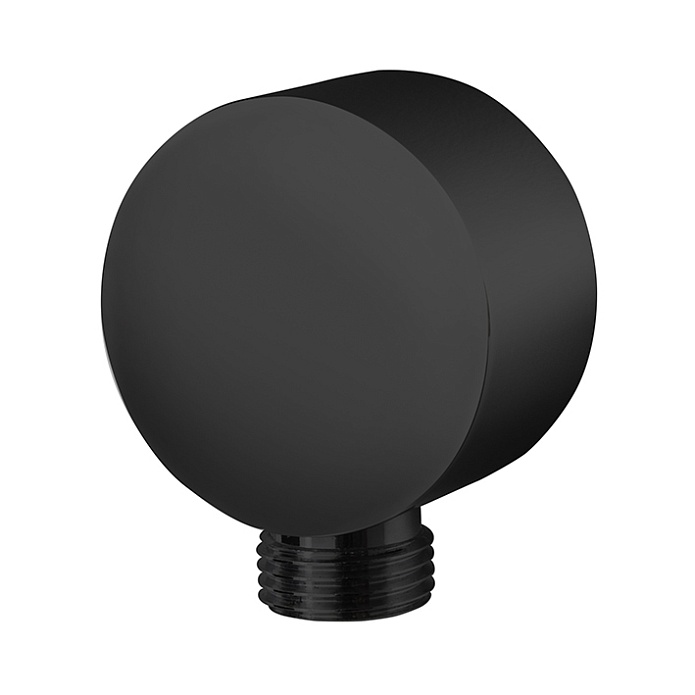 Liberty Подвод воды для гибкого шланга настенный черный матовый