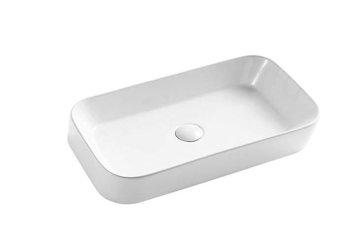 ZDC Раковина 57х39х12 см на столешницу белая