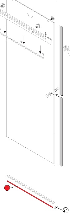 Silke Профиль металический на поддон 