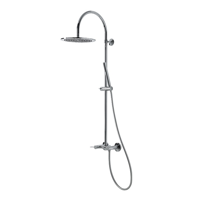 Lignage Luxe Душевая колонна 124,9x28,4x58,2 см со смесителем, верхним и ручным душем хром
