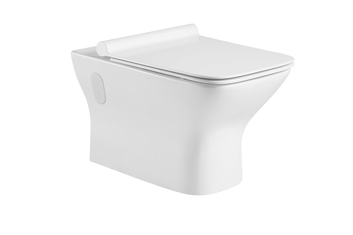 ZDC Унитаз подвесной безободковый с крышкой Rimless белый