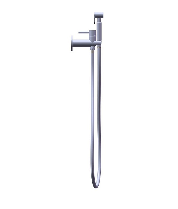 Hygienic showers Комплект гигиенического душа 1 функция со смесителем круглый шланг 120 см черный матовый