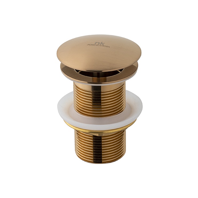 Донный клапан без перелива медь брашированная