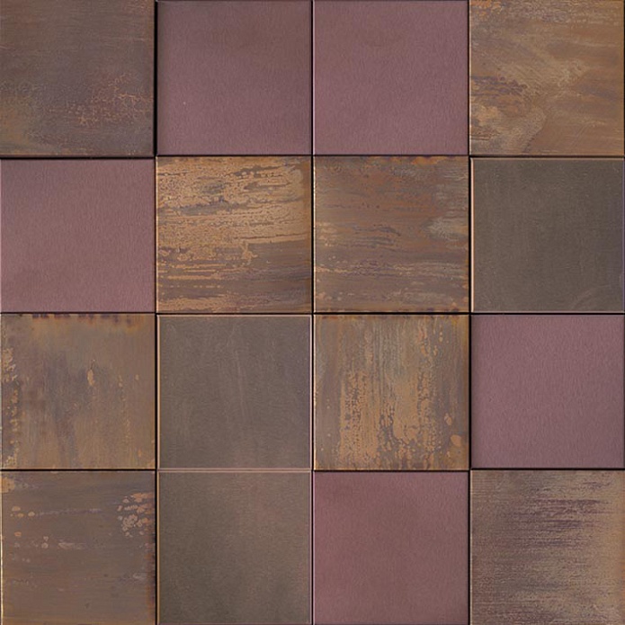 Metal Bronze 3D Cubes 30x30x0,7/1,1