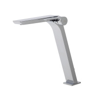 Oxo Смеситель для раковины с высоким изливом однорычажный с донным клапаном хром