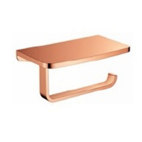 Allure Держатель туалетной бумаги с крышкой латунный розовое золото