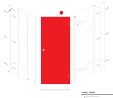 Neo   Дверь для кабины - левая 