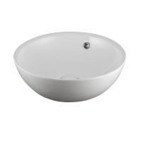 Slender Раковина 42x42x15,5 см на столешницу с переливом белый