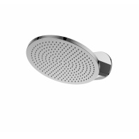 Верхний душ 25 см с настенным держателем сталь брашированная