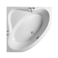 Marne Corner Ванна 140x140 см угловая комплектация Chasis на каркасе с закрывающей панелью и смесителем на борту белая