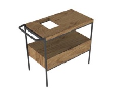 Pure Line Wood Модуль под раковину с металлическими ножками дуб