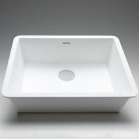 Basic C831 Раковина 50х40х17,6 см 1100 Е под столешницу белая