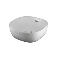 Slender Раковина 41х41х14,5 см на столешницу с переливом белый