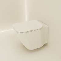 Essence C Compact Унитаз подвесной безободковый с креплениями пастельный бежевый