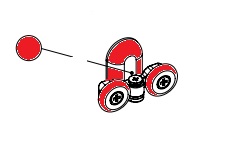 Inter Механизм роликовый нижний хром