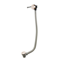 Tono Слив-перелив для ванны тип "clicker" с наливом 120 см медь брашированная