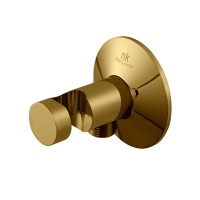 Lignage Держатель для ручного душа с подводом воды настенный золото