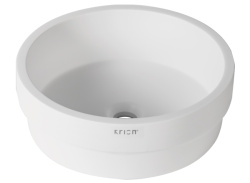 3-Way B210 Раковина D40х12,5 см Krion 1100 SE полувстроенная белая