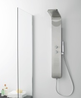 Laus Душевая панель 132,4х20х44 см с термостатическим смесителем нержавеющая сталь