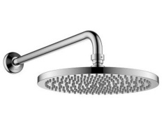 Верхний душ Ø 25,4 см с держателем из стены 40 см регулируемый угол поворота Air-Mix хром