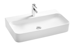 ZDC Раковина 80х47х13,5 см на столешницу белая