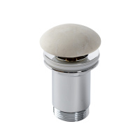 Slender Донный клапан (кнопка-клик) без перелива цвет Marfil Stone