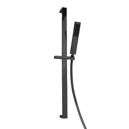 NK Logic Комплект для душа (стойка с держателем+ручной душ+гибкий шланг) черный