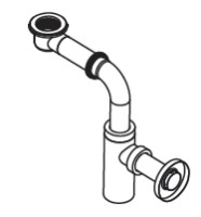 Tono Сифон-водослив для мебели хром