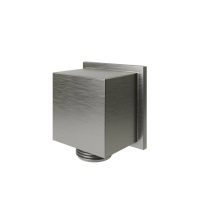 Square Подвод воды для гибкого шланга настенный титан брашированный