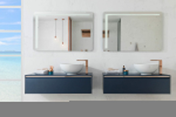  Lounge Blue Комплект мебели (тумба+раковина+зеркало)