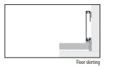 60x10x2500 Pro-Skirting Chromed Aluminum