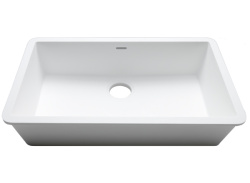 Basic C824 Раковина 70x40x17 см Krion 1100 Е под столешницу белая