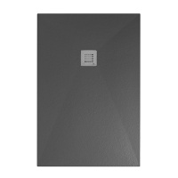 Slate Поддон 140х80х2,8 см Mineral Stone серый