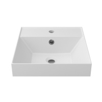 One Раковина 40x40x17 см крион белая матовая