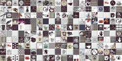 25x50 Decor Mosaico Blanco Cocina