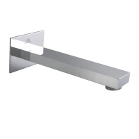 Square Излив для ванны утопленный универсальный хром