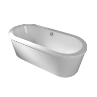 Minimal Oval Ванна 175x80 см Center с закрывающей панелью белая