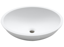 Basic B413 Раковина 46х37х16,3 см Krion 1100 E под столешницу белая