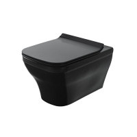 Forma Комплект (унитаз подвесной+сиденье с микролифтом) черный матовый