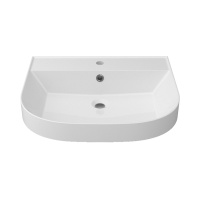 One Раковина 61x50x17 см крион подвесная белая глянцевая